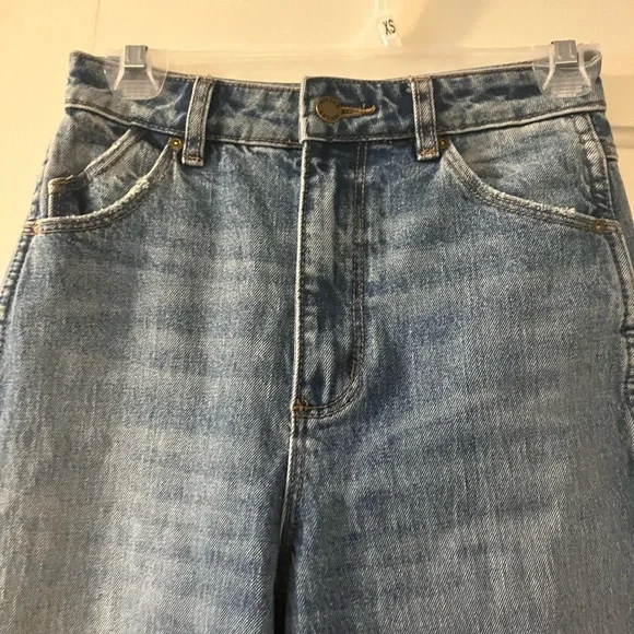 ROLLA'S Blue Wide Straight Leg Heidi Jeans - Picture 5 of 5